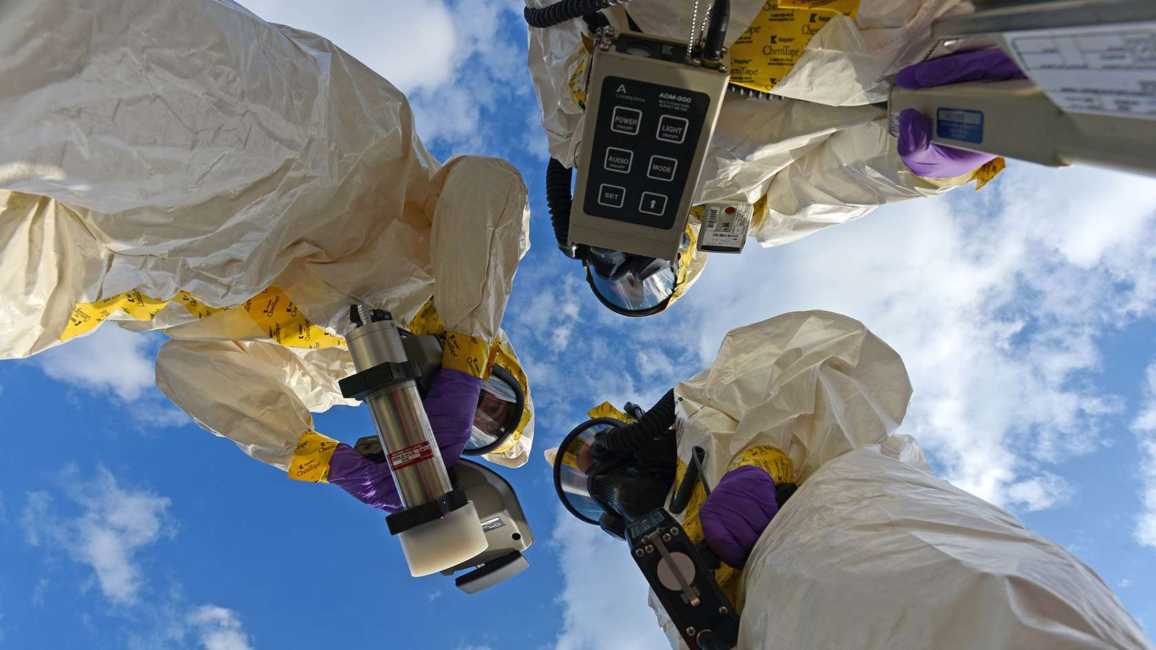 bioenvironmental engineers conducting tests