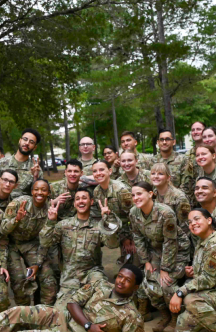 a group of airmen posing for pictures