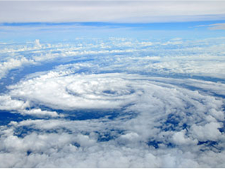 eye and bands of a hurricane