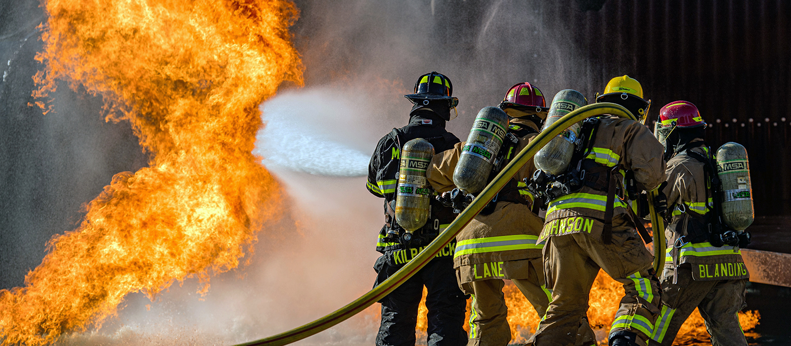 firefighters fighting fire