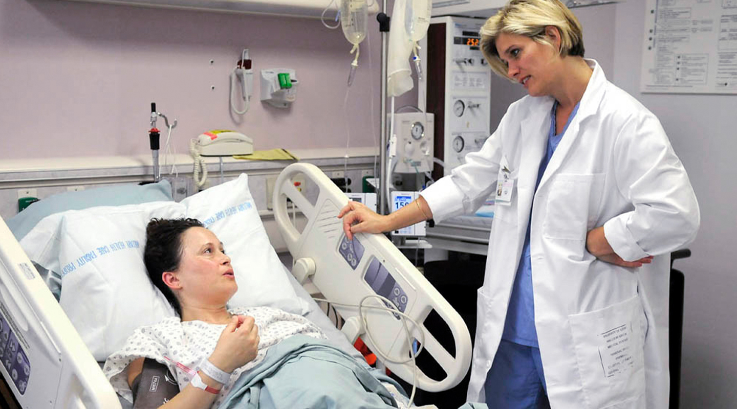 OBGYN talking to a patient