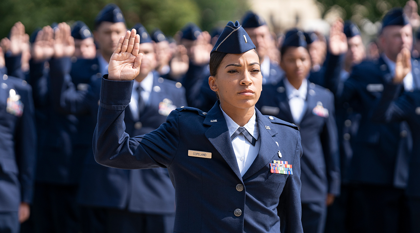 trainee taking an oath