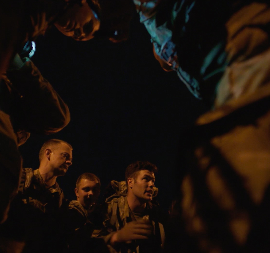 airmen standing in a circle