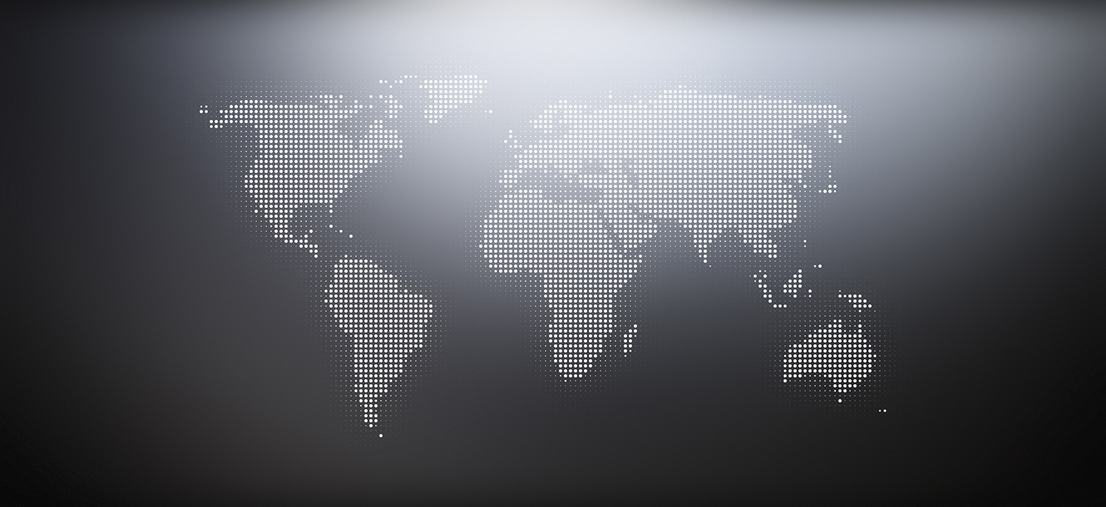 stylized map of world